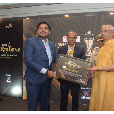 Danik Jagran BIHAR Excelemce Award 2023 by Hon'ble governor of Bihar